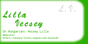 lilla vecsey business card